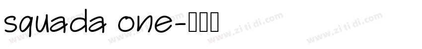 squada one字体转换